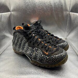 Size 9 Nike Air Foamposite One Premium Safari Black Orange Mens Shoes 575420-003